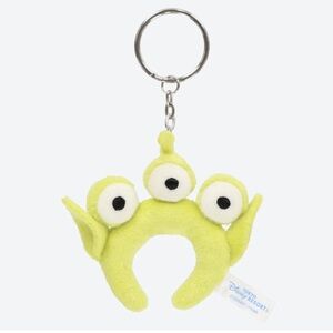 BNWT Tokyo Disney Toy Story Little Green Men Alien Headband Plush keychain